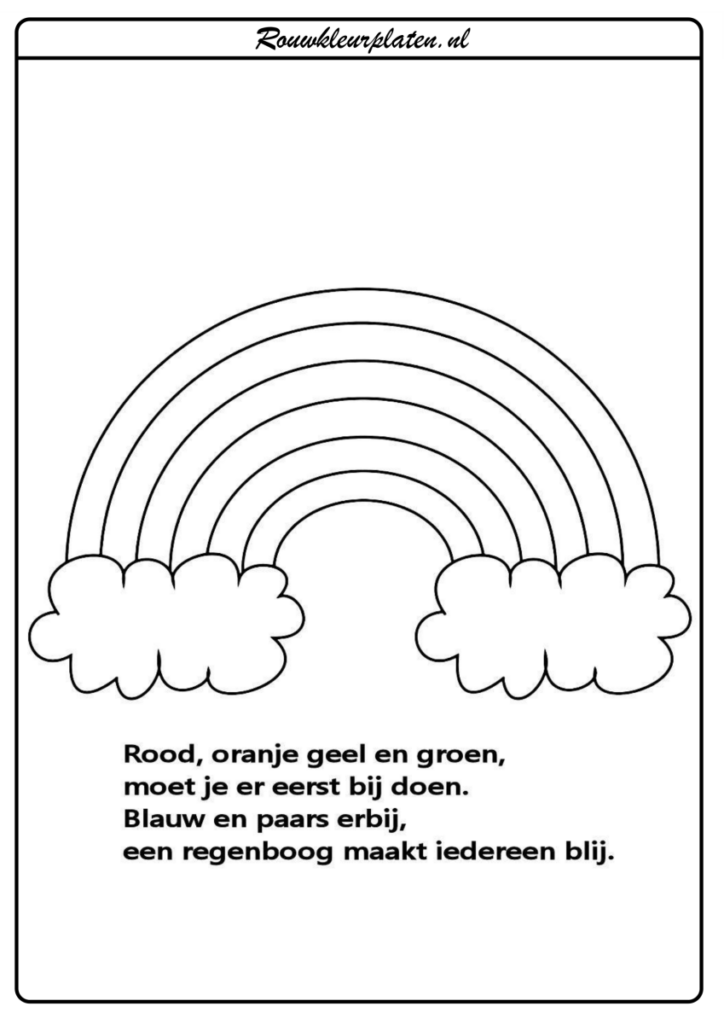 Verhalen Rouwkleurplaat